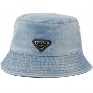 Prada Light Blue Denim Bucket Hat